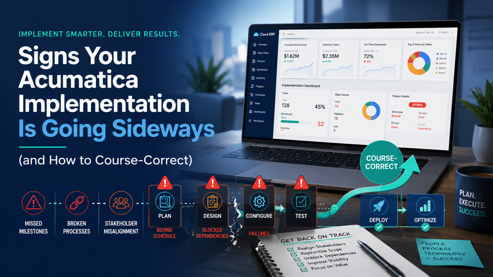 Signs Your Acumatica Implementation Is Going Sideways (and How to Course-Correct)