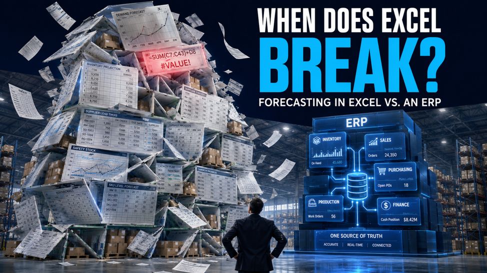 Forecasting in Excel vs. an ERP: When Do Spreadsheets Actually Break?