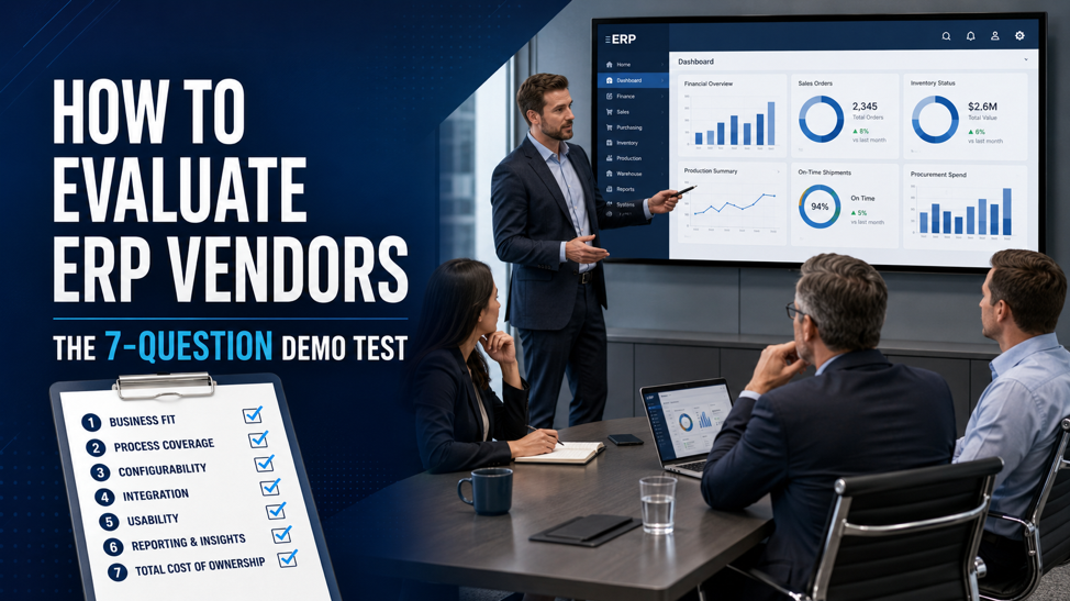 How to Evaluate ERP Vendors: The 7-Question Demo Test